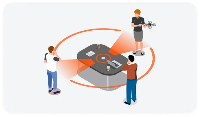 Simultaneous capture of opposite-direction speech via bi-directional mode