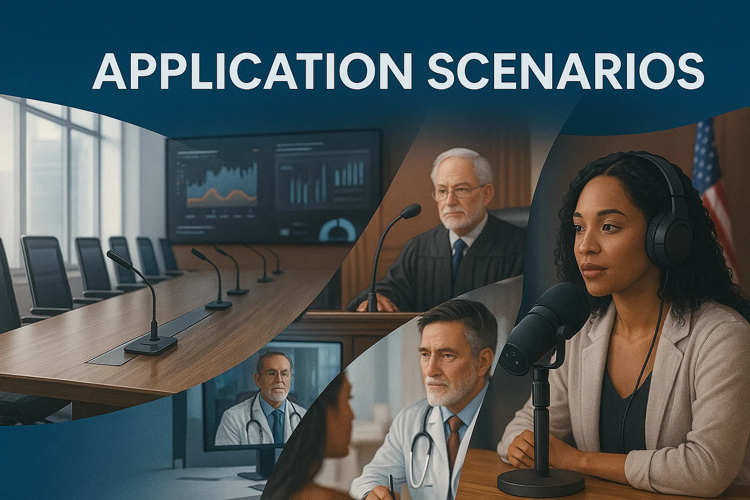 Application scenarios of digitally variable directional microphones