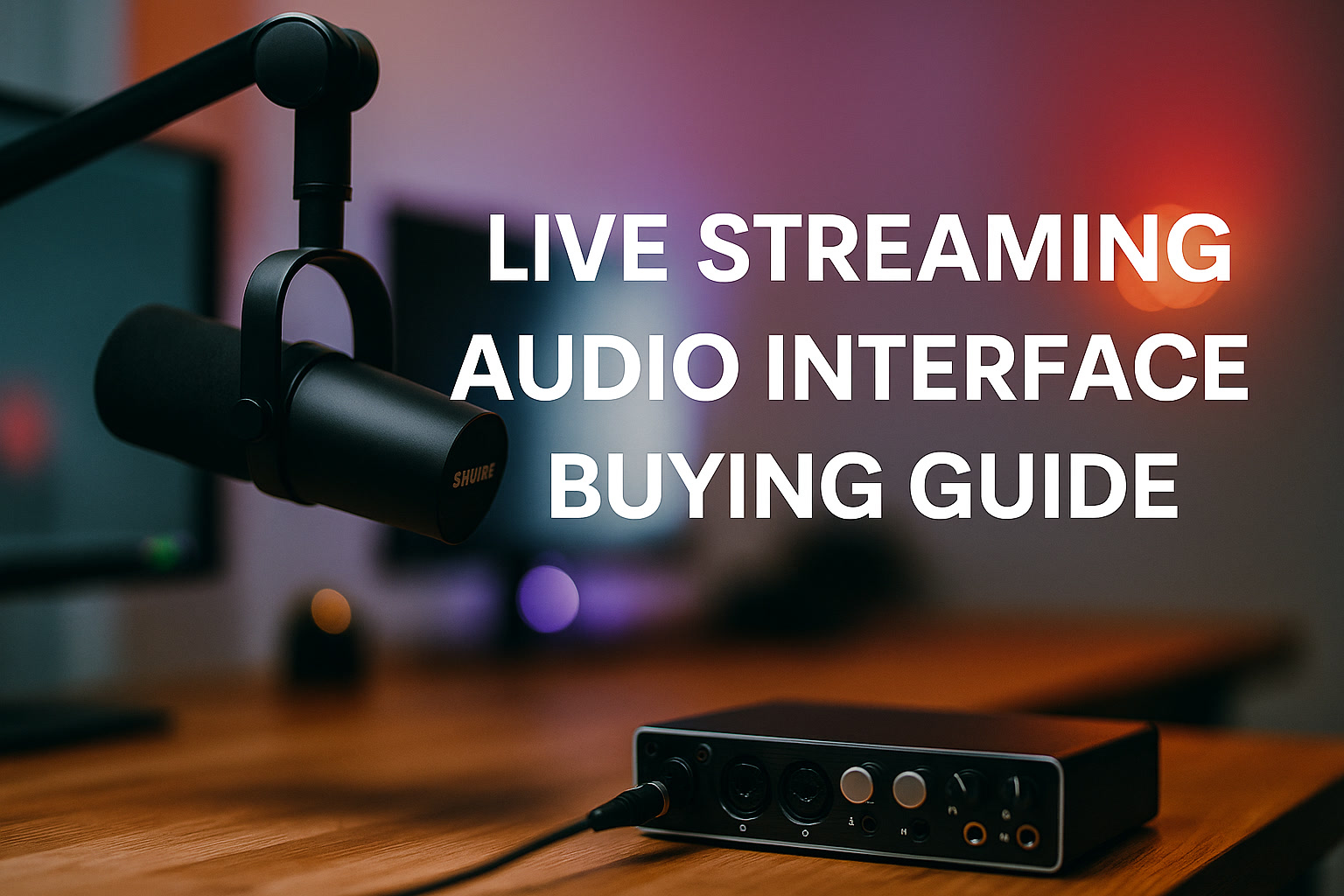 How to Choose an Audio Interface for Live Streaming: A Guide for Game, E-commerce, and Talent Streaming